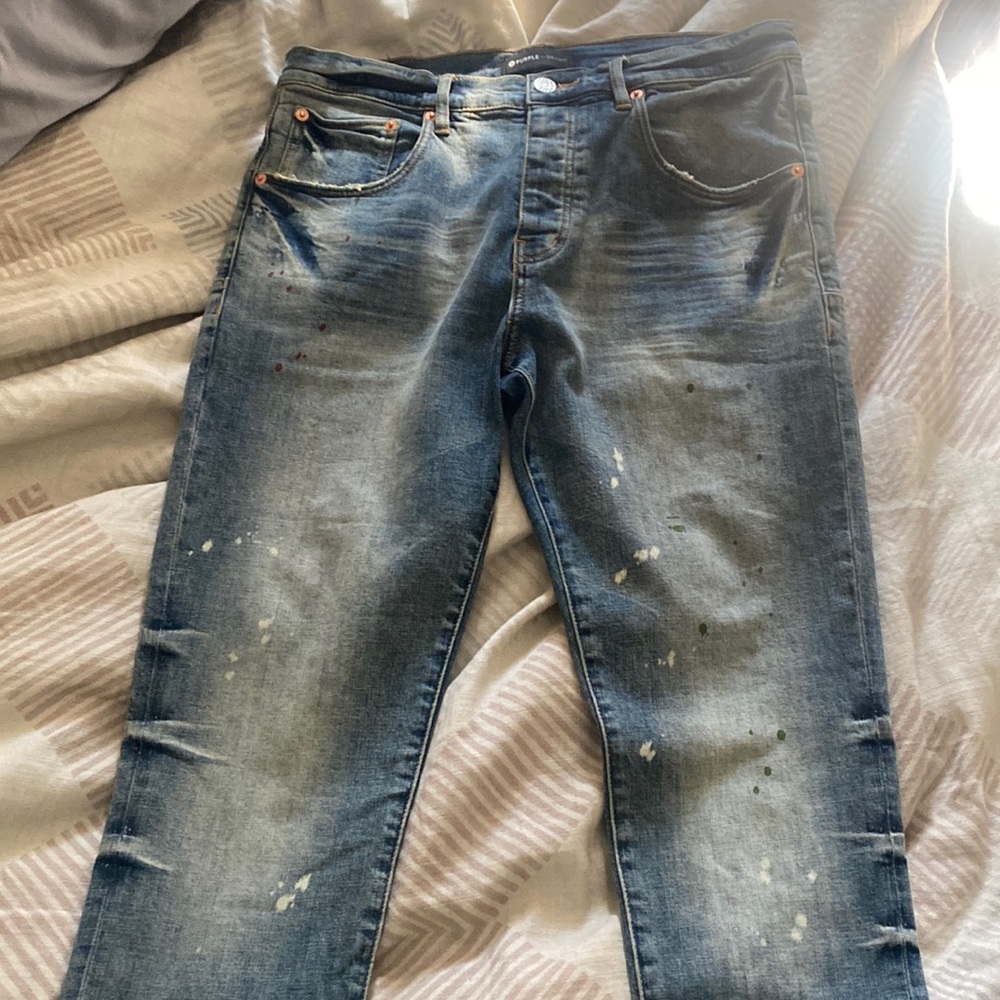 Size 33 Mens Purple Jeans